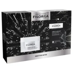 Filorga Cofanetto di Natale Scrub & Detox - Scrub & Detox gommage esfoliante purificante intensivo 50 ml + Hydra filler Maschera idratante 1 pezzo