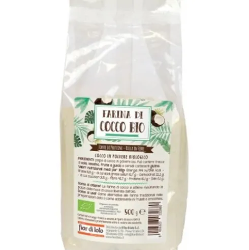 Fior di Loto Farina di Cocco Bio Senza Glutine 500g