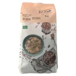 Fior Di Loto Fiocchi di Soia Tostati Biologici Alimento 500g
