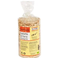 Fior di Loto Gallette di Farro Biologiche Senza Sale 120 g