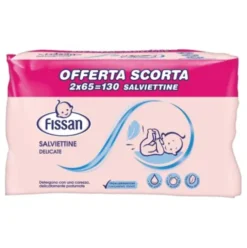 Fissan Salviettine Delicate Bipack 130 Pezzi per Pelli Sensibili