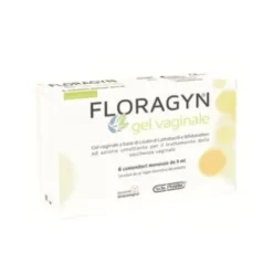 Floragyn Gel Vaginale Monodose per Secchezza Intima, 6 Tubetti da 9 ml