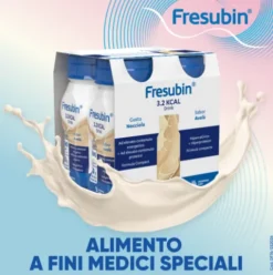 Fresubin 3.2 kcal Drink Nocciola - Per pazienti malnutriti e con aumentato fabbisogno energetico - 4 flaconi da 125 ml ciascuno