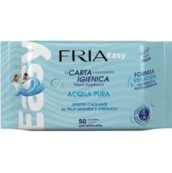 Fria Easy Carta Igienica Salviette Intime Acqua Pura con Aloe 50 Pezzi