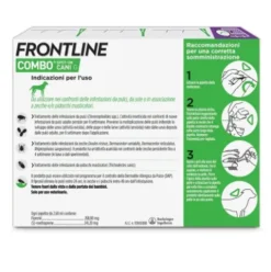 Frontline Combo Cani da 20 a 40 Kg - Pipette antiparassitarie Contro Pulci, Zecche E Pidocchi - 3 Pipette monodose