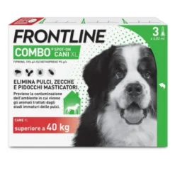 Frontline Combo Cani oltre 40 Kg - Pipette antiparassitarie Contro Pulci, Zecche E Pidocchi - 3 Pipette monodose