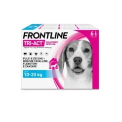 Frontline Tri-Act Cani da 10 a 20 kg - Pipette antiparassitarie Contro Parassiti Esterni E Insetti Volanti - 6 pipette monodose