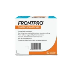 FRONTPRO Cani da 10 a 25 kg - Compresse masticabili antiparassitarie contro pulci e zecche - 3 compresse
