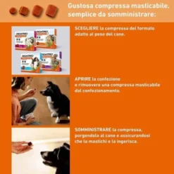 FRONTPRO Cani da 4 a 10 kg - Compresse masticabili antiparassitarie contro pulci e zecche - 3 compresse