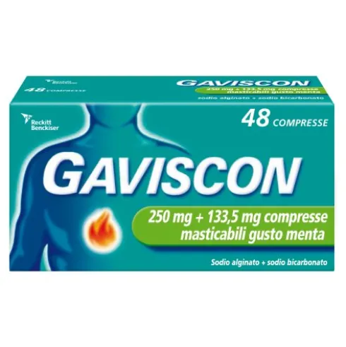 Gaviscon*48Compresse Ment250+133,5mg