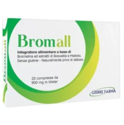 Gierra farma Bromall Integratore per Articolazioni Bromelina Boswellia 20 Compresse