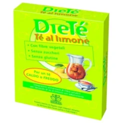 Giuliani Diete Tè al Limone Solubile Senza Zucchero, Integratore per Flora Intestinale, 10 Bustine