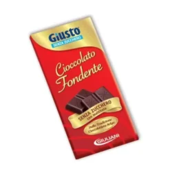 Giusto Cioccolato Fondente Senza Zucchero Ricco in Fibre 85 g