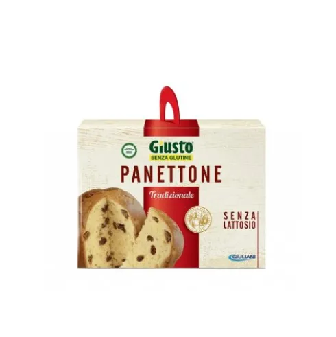 Giusto Panettone Senza Glutine Uvetta Ideale per Celiaci 500g