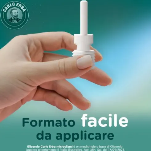 Glicerolo Carlo Erba Microclismi Adulti - Contro la stitichezza occasionale - 6 contenitori