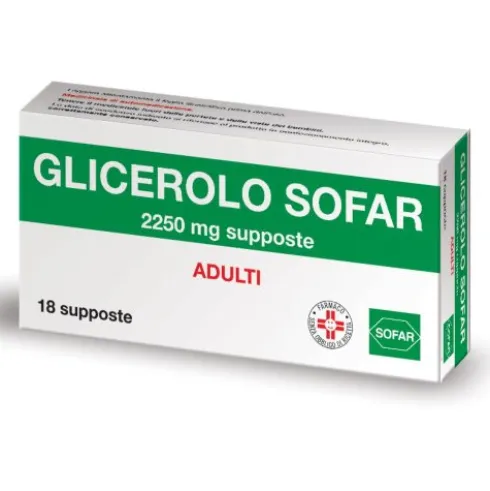 GLICEROLO*18Supp.Ad.2250mgALFA