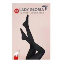 Gloria Ladygloria 18 Autoreggente Punta Aperta Nero Taglia 2