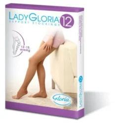 Gloria LadyGloria 12 Calze Autoreggenti Punta Aperta Nere Taglia 1