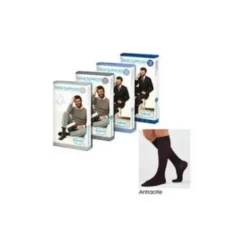 Gloria Man Support 15 Cotton Gambaletto Supporto Gambe Antracite Taglia 3