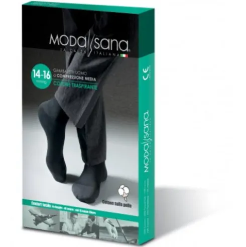 Gloria Modasana Gambaletto 14/16 mmHg Cotone Nero Taglia XS