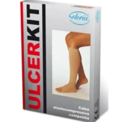 Gloria Ulcerkit Gambaletto 20/20 Taglia L 1 Pezzo, Per trattamento dell’ulcera venosa