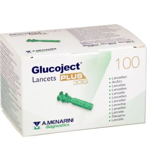 Glucoject Lancets Plus G33 100 lancette pungidito