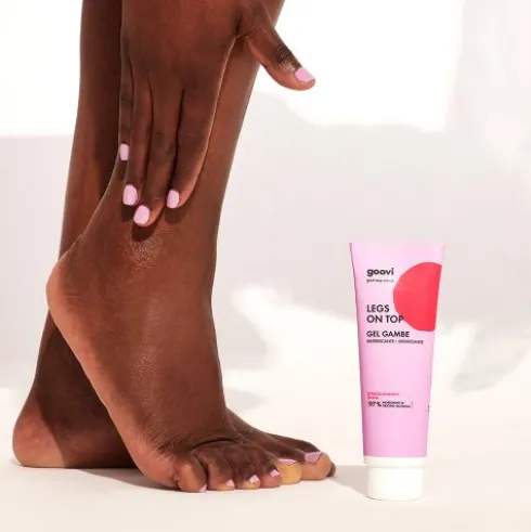Goovi Legs On Top Gel Gambe - Gel defaticante per gambe fresche e leggere - 125 ml