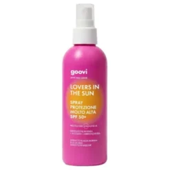 Goovi Lovers In The Sun Crema Spray Corpo SPF50+ - Protezione solare alta per il corpo - 200 ml