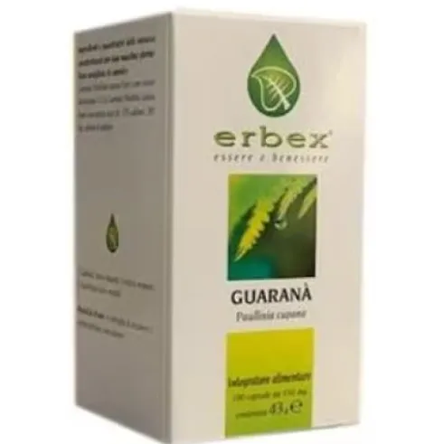 GUARANA'100 Capsule 430mg ERBEX