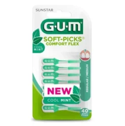 Gum Comfort Flex Menta Scovolini Interdentali per Pulizia Denti 40 Pezzi