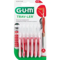 Gum Trav-Ler Scovolino Interdentale 0,8mm con Clorexidina 6 Pezzi