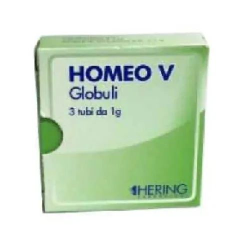 Hering Homeo V Globuli Omeopatici per Influenza 3 Tubi Dose