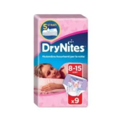 Huggies DryNites Mutandine Assorbenti Girl Taglia L 27-57kg