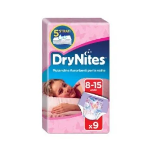 Huggies DryNites Mutandine Assorbenti Girl Taglia L 27-57kg