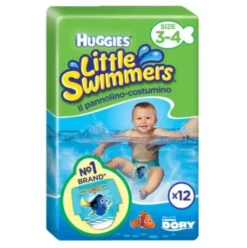 Huggies Little Swimmers Pannolini Costumino Nuoto Taglia 2-3 (3-7kg)