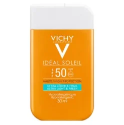 Ideal Soleil Fluido Viso Ultra Leggero SPF 50 Protezione Solare Molto Alta 30 ml