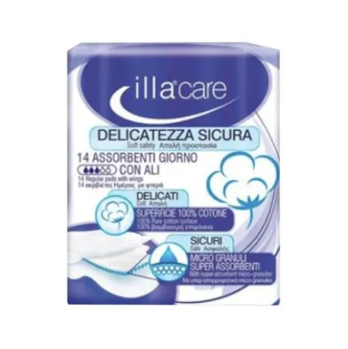Illa Care Giorno Assorbenti con Ali per flusso normale 14 Pezzi