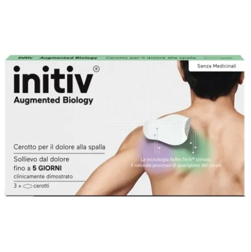 Initiv Cerotto Dolore Spalla - Cerotto per dolori muscolari senza medicinali - 3 cerotti