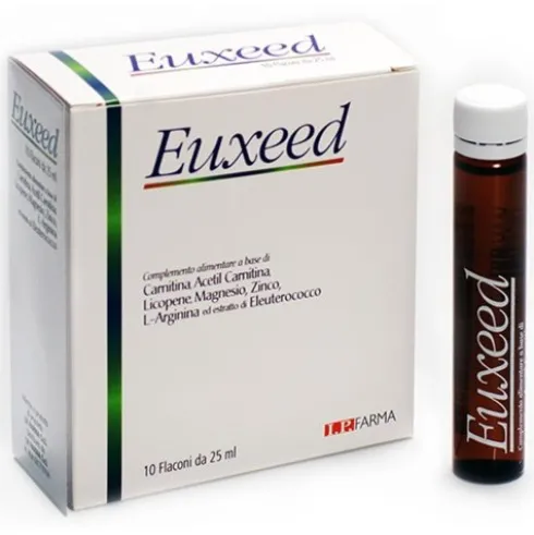 I.P. Farma Euxeed Integratore Alimentare per Stanchezza e Affaticamento 10 Flaconcini
