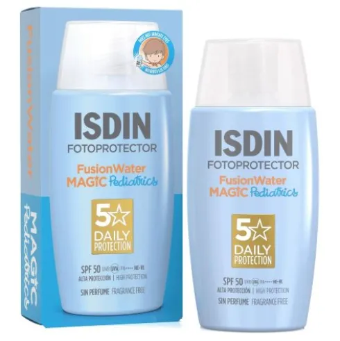 Isdin Fotoprotector Fusion Water Pediatrics SPF50+ - Protezione solare viso per bambini e neonati - 50 ml