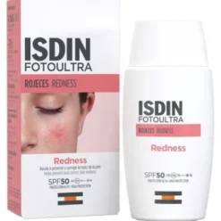 Isdin Fotoultra Redness SPF50 - Protezione solare viso per prevenire rossori cutanei - 50 ml