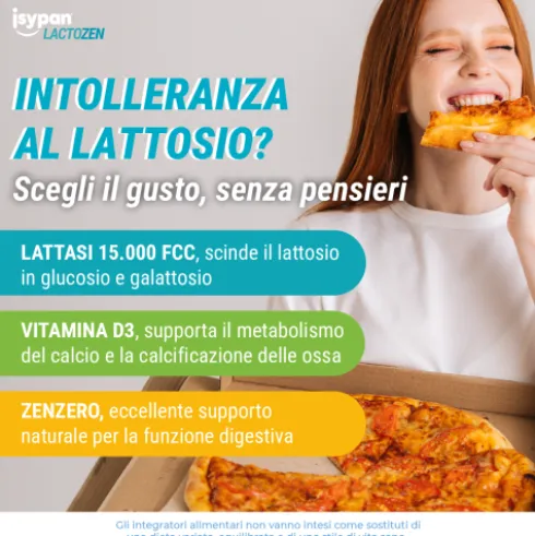 Isypan Lactozen - Integratore per intolleranza al lattosio e per favorire la digestione del lattosio - 30 compresse