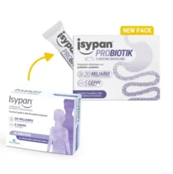 Isypan Probiotik - Integratore di probiotici e prebiotici per disbiosi intestinale - 12 Buste Orosolubili