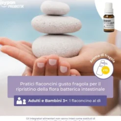 Isypan Probiotik - Integratore di probiotici e prebiotici per disbiosi intestinale - 10 flaconcini