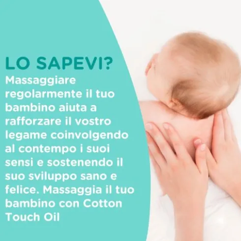 Johnsons Baby Olio Cottontouch per Bambini e Neonati - Assorbimento rapido, con vero cotone - 300 ml