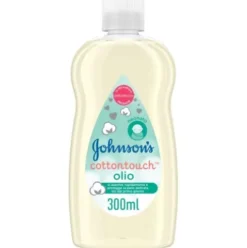 Johnsons Baby Olio Cottontouch per Bambini e Neonati - Assorbimento rapido, con vero cotone - 300 ml