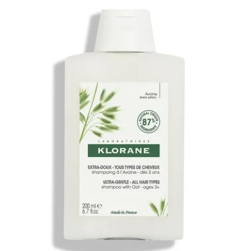 Klorane Shampoo all'Avena - Shampoo delicato per cuoio capelluto sensibile - 200 ml