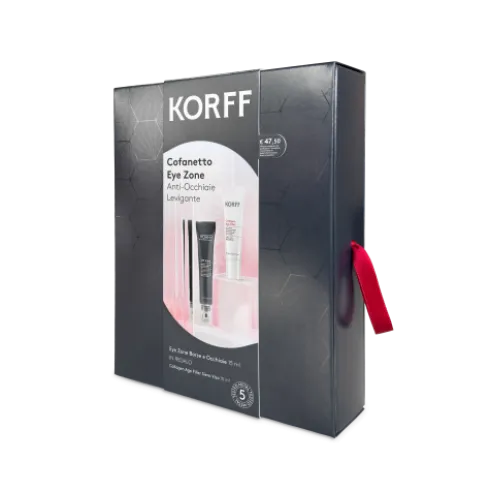 Korff Cofanetto di Natale 2024 Eye Zone - Contorno occhi 15 ml + Collagen Age Filler Siero 10 ml