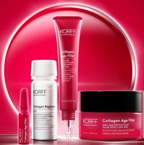 Korff Collagen Age Filler Fiale Tonificanti 7 giorni - Trattamento antietà effetto filler - 7 fiale