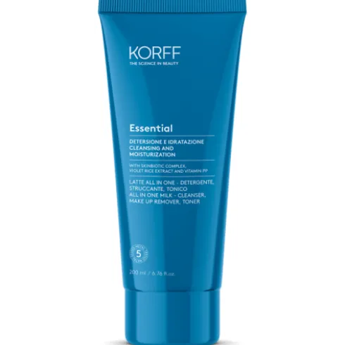 Korff Essential Latte All In One - Detergente, struccante e tonico viso - 200 ml